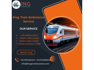 King Train Ambulance in Dibrugarh transports patients to their destination at the fastest speed.