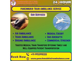 Select Panchmukhi Train Ambulance Service in Kochi to Reliable and Secure Transfer Patient