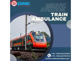 Medivic Aviation Train Ambulance Services in Ranchi provide a comfortable berth