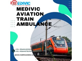 Medivic Aviation Train Ambulance Service in Dibrugarh has the best and instant framework