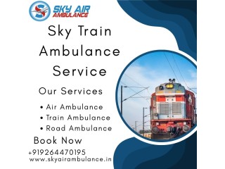 Sky Train Ambulance Services in Jamshedpur to transport your critically ill loved ones