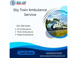 Sky Train Ambulance in Silchar provides Emergency services required during travel