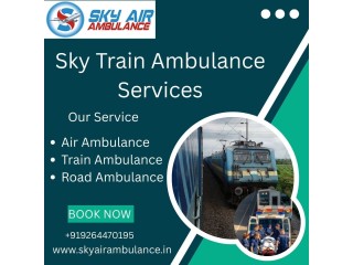 Sky Train Ambulance Service in Mumbai provides complete assistance during transportation