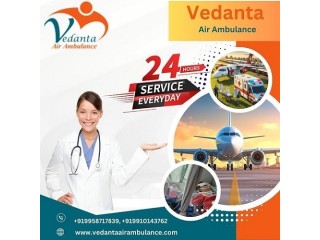 Book Safely and Rapid Vedanta Air Ambulance Service in Varanasi with Healthcare Facility