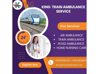 King Train Ambulance service in Bhopal transfers patients to their destination with speed.