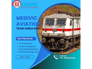 Medivic Aviation Train Ambulance Service in Patna provide amazing facilities