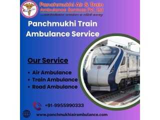 Book the Most Economical Panchmukhi Train Ambulance Service in Varanasi during Treatment