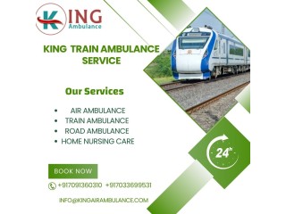 King Train Ambulance Service in Jamshedpur provides a safe transfer facility to your patient