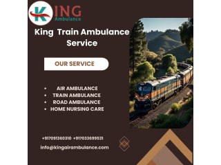 King Train Ambulance in Nagpur provides a life saving transport facility to your sick patient