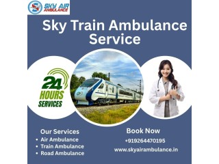 24/7 Sky Train Ambulance service with expert medical care from Siliguri to your chosen city