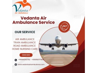 Vedanta Air Ambulance service in Gaya provides speedy transfer of patients to their destination.
