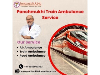 Book the Panchmukhi train ambulance service in Hyderabad for the transport of your patient.