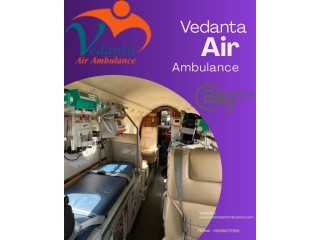 Vedanta Air Ambulance Service in Hyderabad provide a well-orchestrated