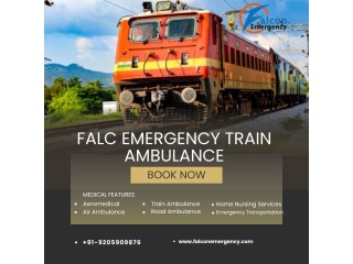 For better movement of the patient given by the Falc Emergency Train ambulance in Patna