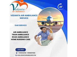 Vedanta Air Ambulance service in Goa provides a comfortable transportation facility to patients