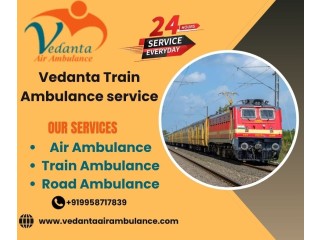 Vedanta ensures that the patient is provided with the best possible comfort with a train ambulance in Mumbai