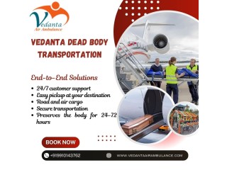 Vedanta Dead Body Ambulance in Hyderabad- 24/7 Mortuary Trolley Transportation Facility