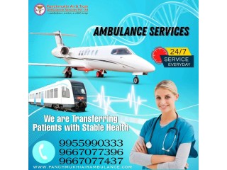 Now Use High-Class Panchmukhi Air Ambulance from Delhi with All Remedial Services