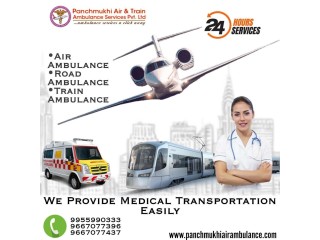 Get ICU ICU-enabled air Ambulance from Kolkata with Critical Care by Panchmukhi