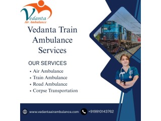 Utilise the Vedanta Train Ambulance Service in Jammu to relocate the patients with full care