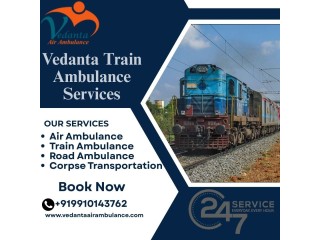 Vedanta Train Ambulance in Jammu provides life saving services with ICU setup