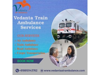 Vedanta Train Ambulance in Kochin ensures careful transportation