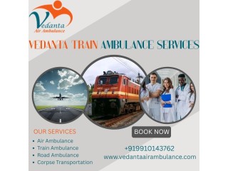 Transport your critically ill patients by hiring Vedanta Train Ambulance Services in Chandigarh
