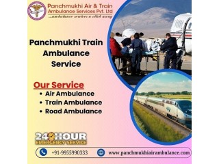 Hire Superb Panchmukhi Train Ambulance Service in Visakhapatnam with Medical Device