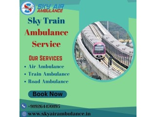Sky Train Ambulance in Kolkata, which Provides Certified Medical Care to the Patient