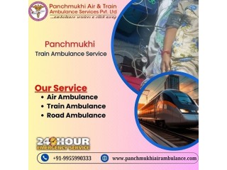 Book Panchmukhi Train Ambulance Service in Jamshedpur with Ventilator Setup