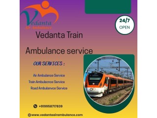 Vedanta Train Ambulance Services in Asansol  A cost-effective train Ambulance is arranged on time