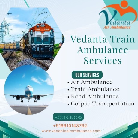 hire-vedanta-train-ambulance-service-in-kochin-with-high-tech-medical-facilities-big-0