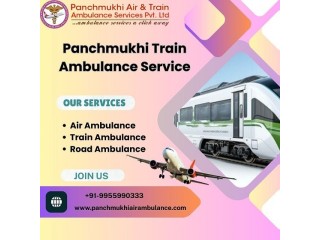 Hire Panchmukhi Train Ambulance Service in Bathinda with Top-Class Medical Tools