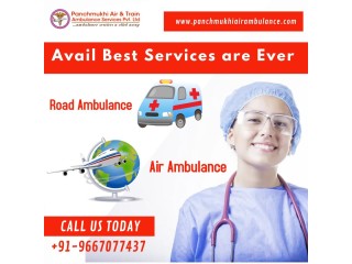With all Medical Amenities, Pick Panchmukhi a Reliable Air Ambulance in Varanasi