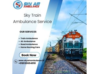 Sky Train Ambulance in Chennai provides life-saving medical care during your trip