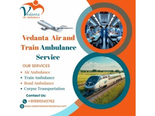 Hire the Vedanta Train Ambulance Service in Kerala, which provides affordable and safe transportation