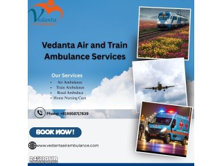 Vedanta Train Ambulance in Siliguri  Fastest and Safest