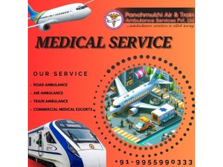 Panchmukhi Train Ambulance from Ranchi  Your safety and comfort are guaranteed