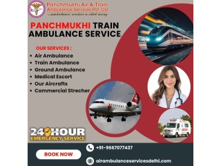 Panchmukhi Train Ambulance Services from Guwahati  Don't Put Patients' Lives at Risk