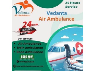 Take Vedanta Air Ambulance Service in Siliguri with Superb Medical Device at Lowest Price