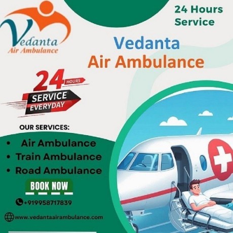 take-vedanta-air-ambulance-service-in-siliguri-with-superb-medical-device-at-lowest-price-big-0
