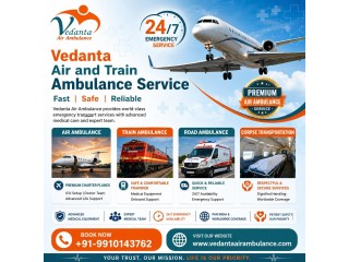 Vedanta Air Ambulance Service in Patna | Fast ICU Air Medical Transport 24/7