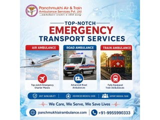 Call Panchmukhi Air and Train Ambulance in KolkataArranges For the Safest Patient Transfer