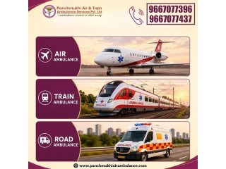 Take Panchmukhi Air Ambulance Service in Nanded with Top-grade ICU Setup at an Affordable Price
