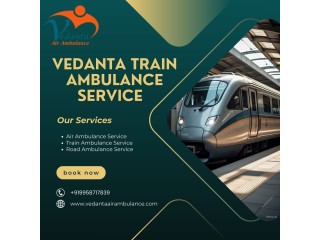 Vedanta Train Ambulance in Bhopal provides a safe transfer of injured patients