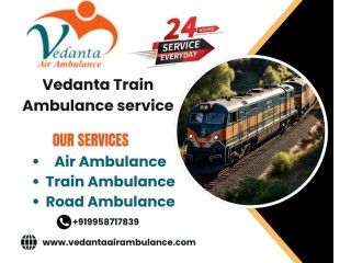 Vedanta Train Ambulance in Ranchi provides the best calm and smooth journey even in the worst conditions