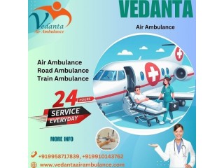 Pick Vedanta Air Ambulance Service in Bhopal with Hi-tech Medical Apparatus at Low-fare