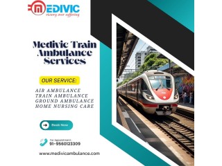 Medivic Train Ambulance Services in Mumbai are specially designed to handle time-critical patients