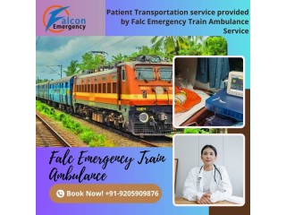Choose the Falc Emergency Train Ambulance in Ranchi for a better option for patient transportation
