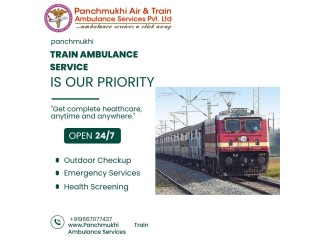 Now book a  muddle-free Pancmukhi train ambulance service in Pune for patient care